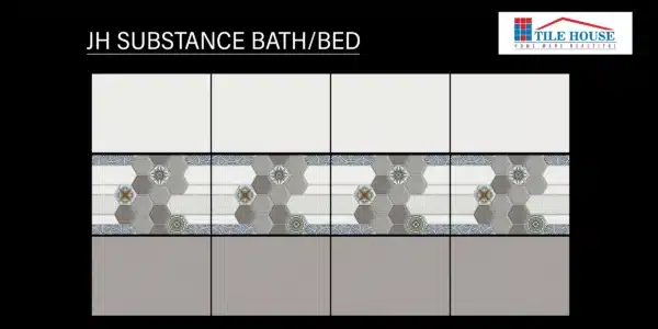 Substance tile – 18x12 inch concept wall tile for bedroom & bath | Johnson Tiles at Tile House showroom, Mint