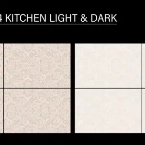 OND 1064 – 18x12 inch kitchen tile with light & dark wall concept | Johnson Tiles | Tile House showroom, Vadapalani