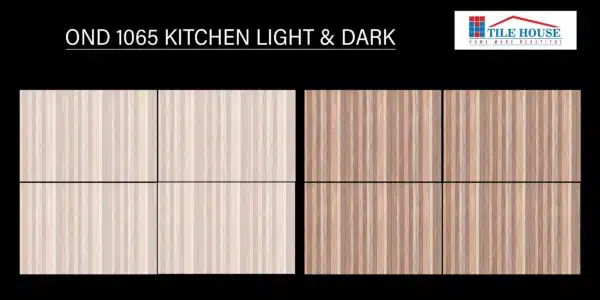 OND 1065 – 18x12 inch kitchen wall tile with light & dark concept | Johnson Tiles from Tile House showroom in Mint, Chennai