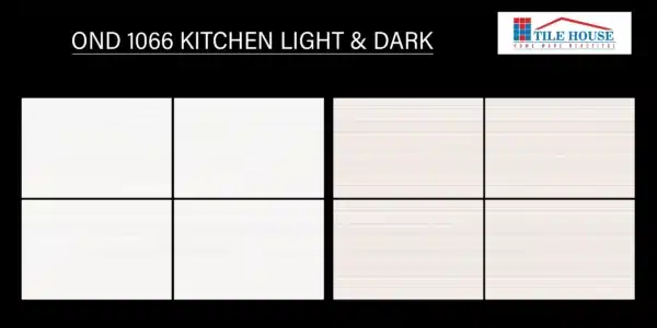 OND 1066 – 18x12 inch Johnson kitchen tile with contrast concept | Available at Tile House showroom in Puzhal, Chennai