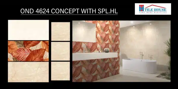 4624 SPL HL tile – 2x1 ft special highlighter for bath/kitchen | Johnson Tiles at Tile House in Mint