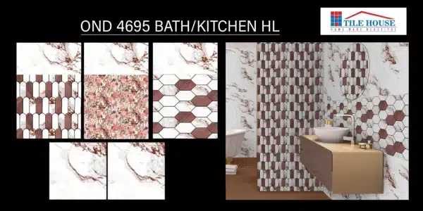 4695 HL tile – 2x1 ft decorative tile for kitchen & bathroom | Johnson Tiles at Tile House in Vadapalani