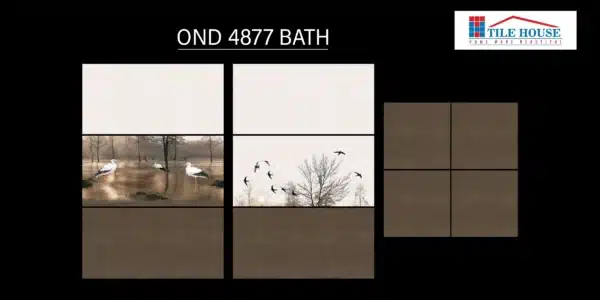 4877 HL tile – 2x1 ft wall tile for bathroom design | Johnson Tiles from Tile House showroom in Mint