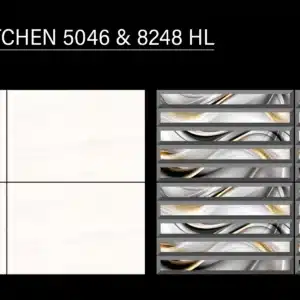 OND 5046 & 8248 HL – 18x12 inch kitchen tile combo with highlight concept | Johnson Tiles | Tile House, Vadapalani