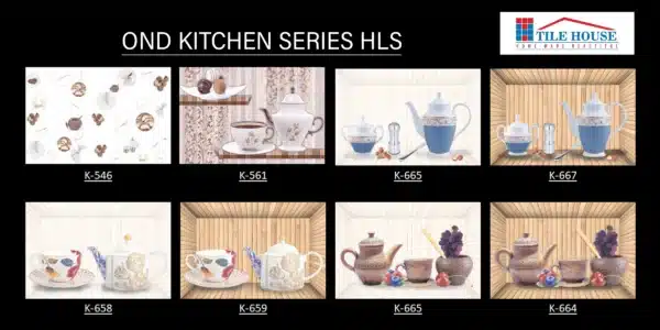 OND Kitchen Series HLS – designer 18x12 inch kitchen tile by Johnson Tiles | Available at Tile House showroom, Puzhal