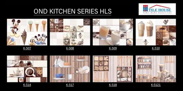 OND Kitchen Series HLS – 18x12 inch concept wall tiles for kitchen | Johnson Tiles available at Tile House showroom, Mint