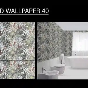 Wallpaper 40 HL – 2x1 ft wallpaper-style wall tile | Johnson Tiles at Tile House, Mint showroom