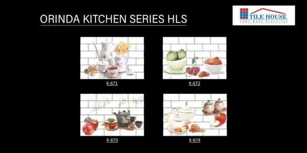 Orinda HLS – 18x12 inch kitchen wall tile from OND Kitchen Series | Johnson Tiles | Tile House showroom, Redhills