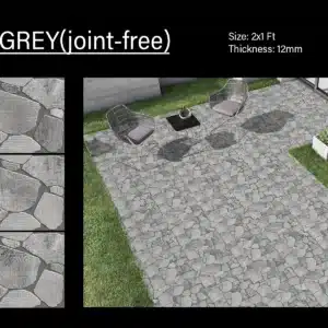 Roca Grey – 2x1 ft joint-free elevation tile with modern tone | Johnson Tiles | Tile House showroom, Puzhal, Chennai