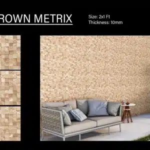 Texas Brown Metrix – 2x1 ft elevation tile with rustic charm | Johnson Tiles available at Tile House Redhills