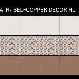 JH LATTICE BATH BED-COPPER DECOR HL